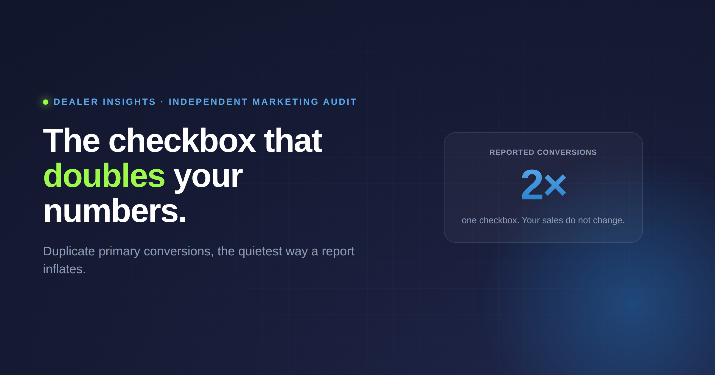 The Checkbox That Doubles Your Agency's Numbers
