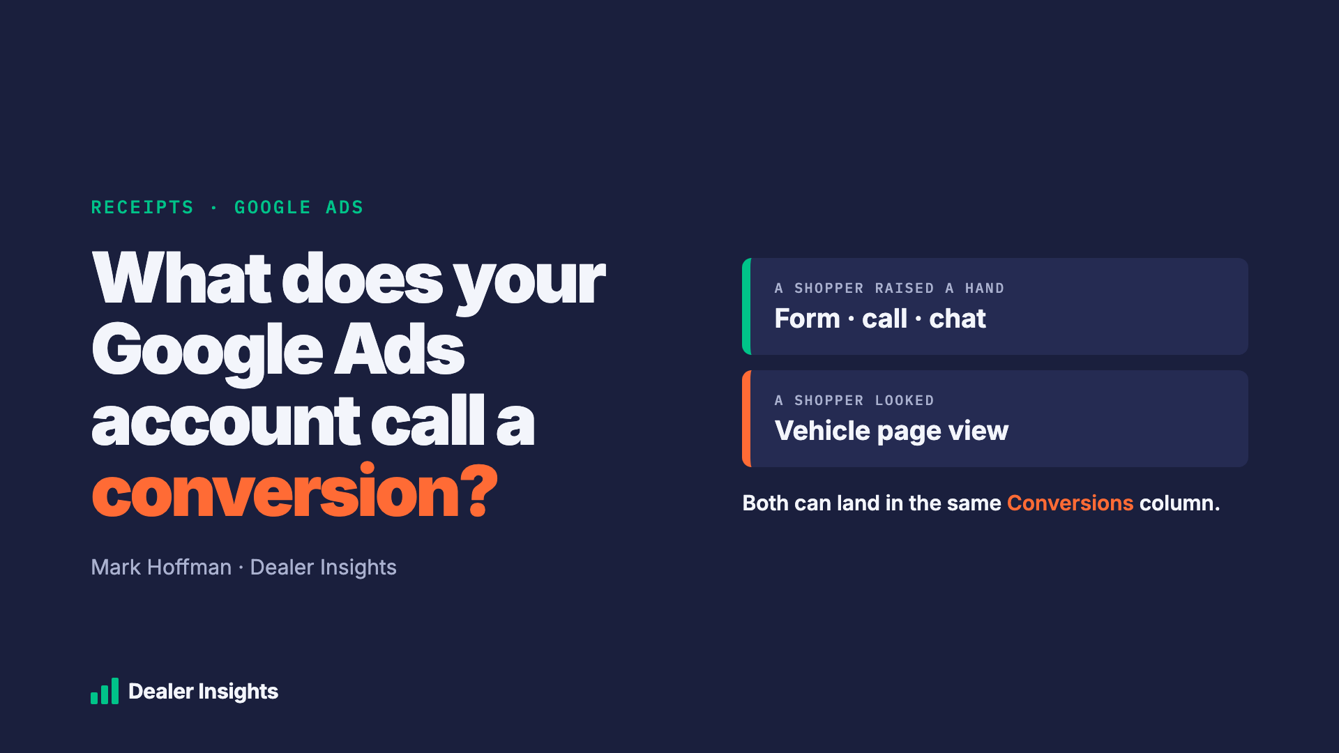 What Does Your Google Ads Account Call a Conversion?